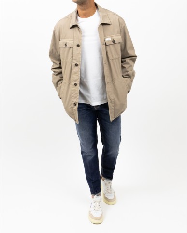 Fay Archive - Giacca Camicia Gesso Uomo MAM0448091TVW1C007