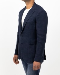 Santaniello - Giacca Pied de Poule Blu Uomo DS3449 GL797MF 78B