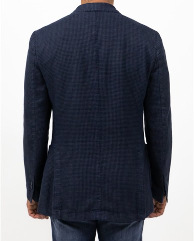 Santaniello - Giacca Pied de Poule Blu Uomo DS3449 GL797MF 78B