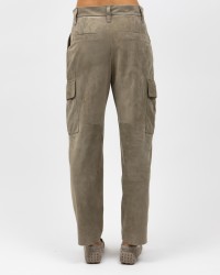 Brunello Cucinelli - Pantalone in Camoscio Taupe Donna M0PCLP8589 C8960 P24