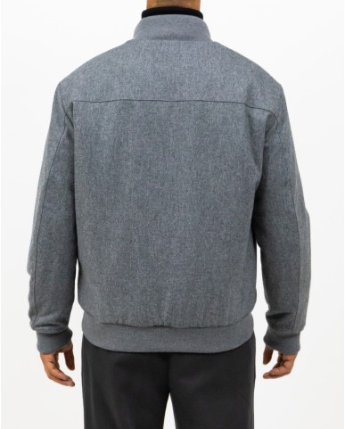 Fay - Giubbotto Bomber Lana Grigio Uomo NAM11490690WGZB605 I24