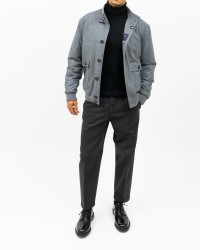 Fay - Giubbotto Bomber Lana Grigio Uomo NAM11490690WGZB605 I24