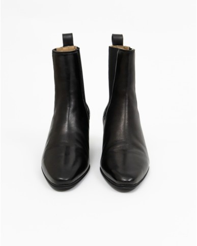 Copenhagen - Texani Bassi in Pelle Lucida Neri Donna CPH252 LEA BLK