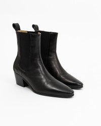 Copenhagen - Women's Black Shiny Leather Low Texan Boots CPH252 LEA BLK I24