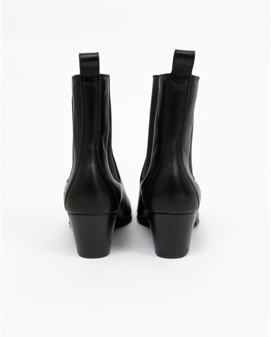 Copenhagen - Texani Bassi in Pelle Lucida Neri Donna CPH252 LEA BLK