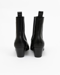 Copenhagen - Women's Black Shiny Leather Low Texan Boots CPH252 LEA BLK I24