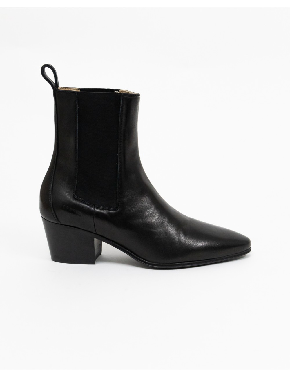 Copenhagen - Women's Black Shiny Leather Low Texan Boots CPH252 LEA BLK I24