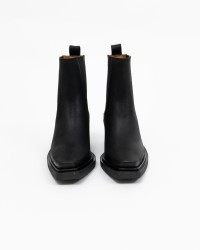 Copenhagen - Women's Black Nubuck Leather Low Texan Boots CPH236 NAB BLK I24