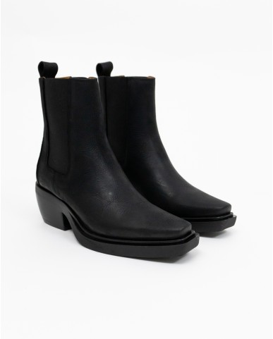 Copenhagen - Texani Bassi in Pelle Nabuck Neri Donna CPH236 NAB BLK I24