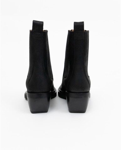 Copenhagen - Texani Bassi in Pelle Nabuck Neri Donna CPH236 NAB BLK I24