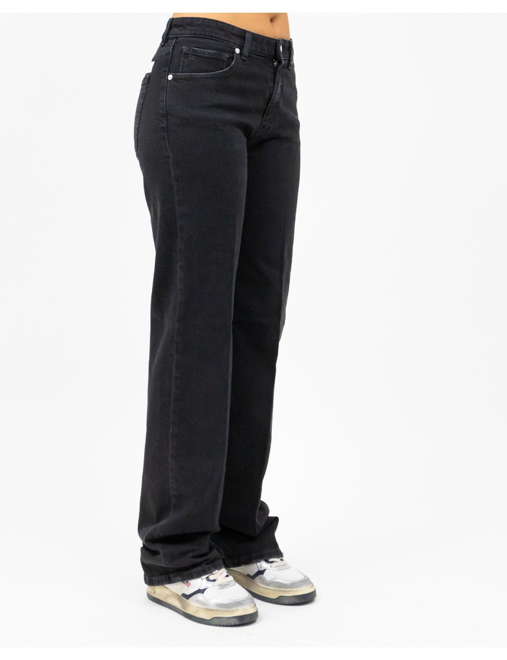 Nine in The Morning - Jeans Luce Gamba Dritta Nero Donna LUC02 R03 491 I24