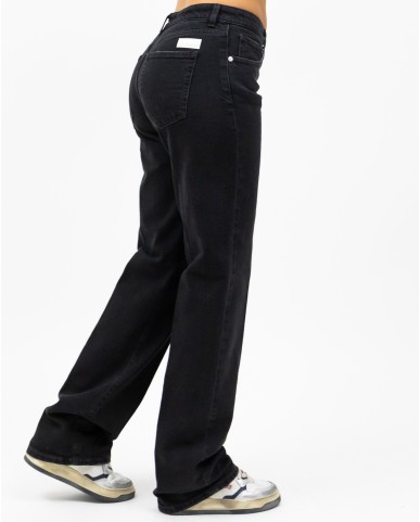 Nine in The Morning - Jeans Luce Gamba Dritta Nero Donna LUC02 R03 491 I24