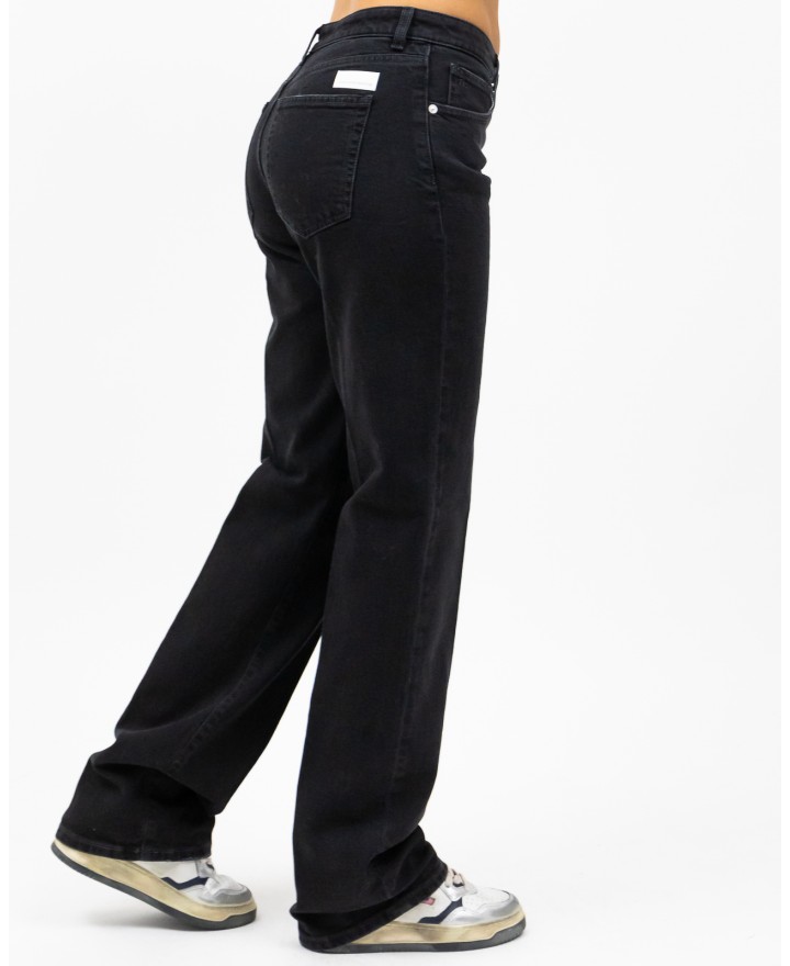 Nine in The Morning - Jeans Luce Gamba Dritta Nero Donna LUC02 R03 491 I24