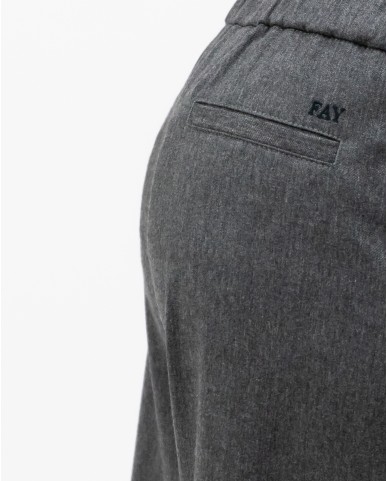Fay - Pantalone Palazzo Grigio Donna NTW8149571SWKVB200 I24