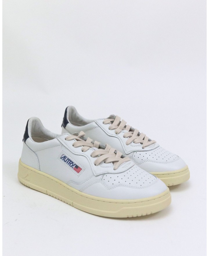 Autry - Scarpa Medalist Pelle Bianca/Blu Uomo AULM LL12 CON