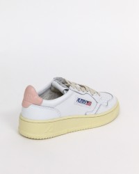 Autry - Medalist Leather White/Pink Women's Shoe AULW LL16 CON