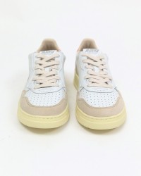 Autry - Scarpa Medalist Pelle/Suede Bianca/Arancio Donna AULW LS45 CON