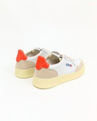 Autry - Scarpa Medalist Pelle/Suede Bianca/Arancio Donna AULW LS45 CON