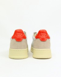 Autry - Scarpa Medalist Pelle/Suede Bianca/Arancio Donna AULW LS45 CON