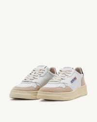 Autry - Scarpa Medalist Pelle/Suede Bianca/Nera Donna AULW LS21 CON