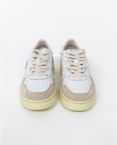 Autry - Scarpa Medalist Pelle/Suede Bianca Donna AULW LS33 CON