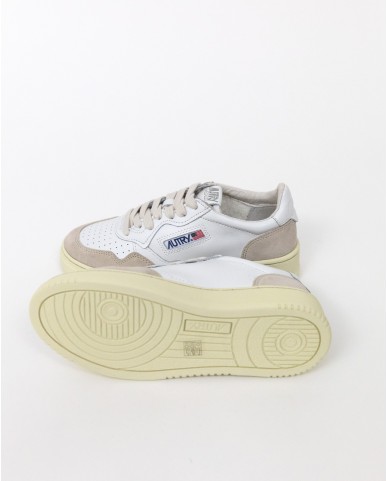 Autry - Scarpa Medalist Pelle/Suede Bianca Donna AULW LS33 CON