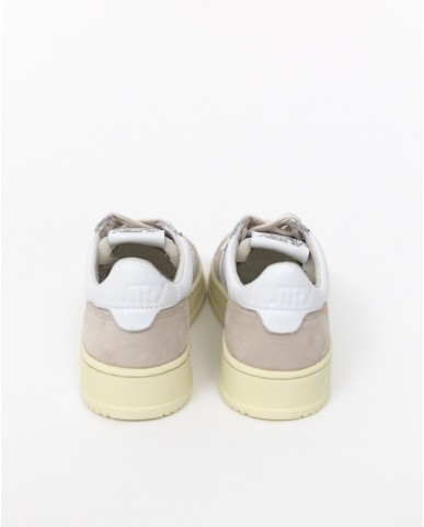 Autry - Scarpa Medalist Pelle/Suede Bianca Uomo AULM LS33 CON