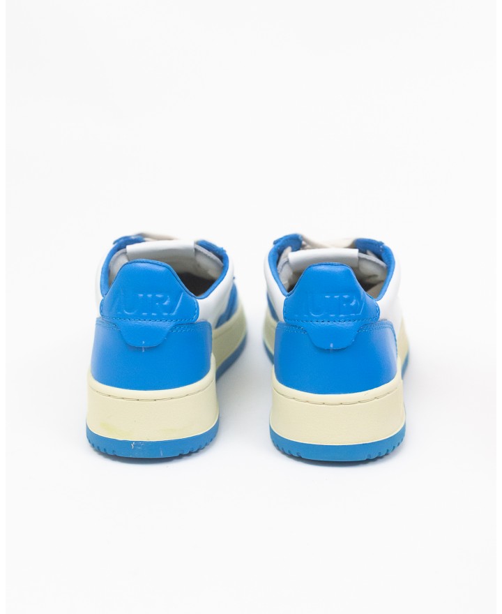 Autry - Scarpa Medalist Pelle Bicolor Bluette Donna AULW WB26 CON