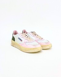 Autry - Scarpa Medalist Supervintage Pelle Cipria/Verdone Donna AVLW SV28 CON