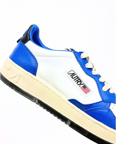 Autry - Medalist Supervintage Leather Electric Blue Men's Shoe AVLM BC02 CON