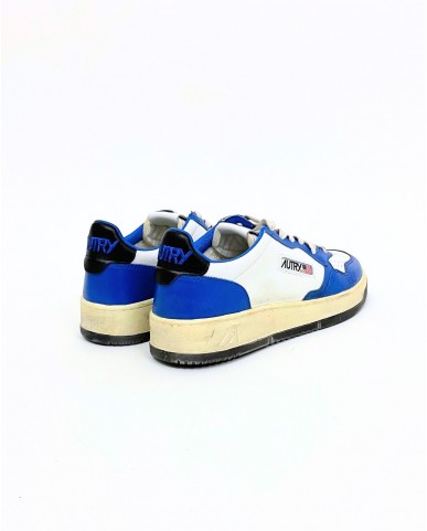 Autry - Scarpa Medalist Supervintage Pelle Blu Elettrico Uomo AVLM BC02 CON