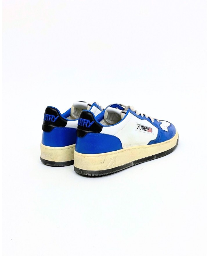 Autry - Scarpa Medalist Supervintage Pelle Blu Elettrico Uomo AVLM BC02 CON
