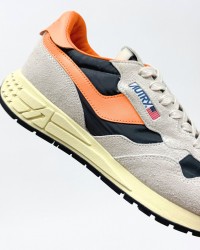 Autry - Scarpa Reelwind Nylon/Suede Arancio/Blu Uomo WWLM HN02 CON