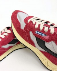 Autry - Women's Reelwind Nylon/Suede Raspberry Shoe WWLW HN07 CON