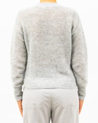 Peserico - Pearl Grey Women's Knitted Crew Neck Sweater A99552F07 09240 976 I24