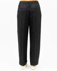Peserico - Pantalone Gamba Morbida Grigio Antracite Donna P04036 03204 973 I24