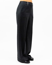 Peserico - Pantalone Palazzo Grigio Antracite Donna P04283 03359 973 I24
