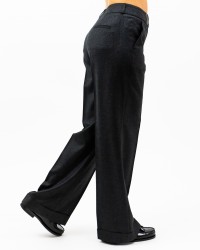 Peserico - Pantalone Palazzo Grigio Antracite Donna P04283 03359 973 I24