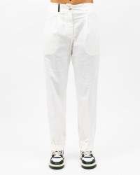 Peserico - Pantalone Chino Pence Bianco Donna A04987T3 08500 803 I24