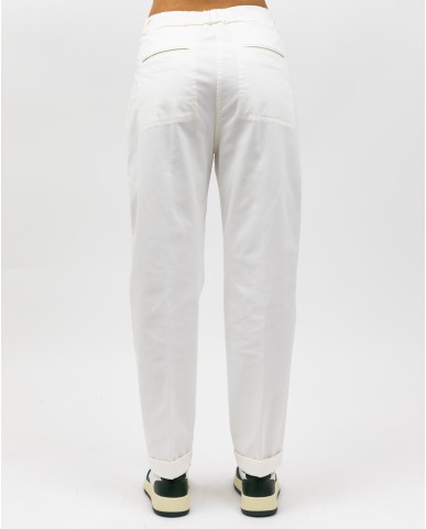 Peserico - Pantalone Chino Pence Bianco Donna A04987T3 08500 803 I24