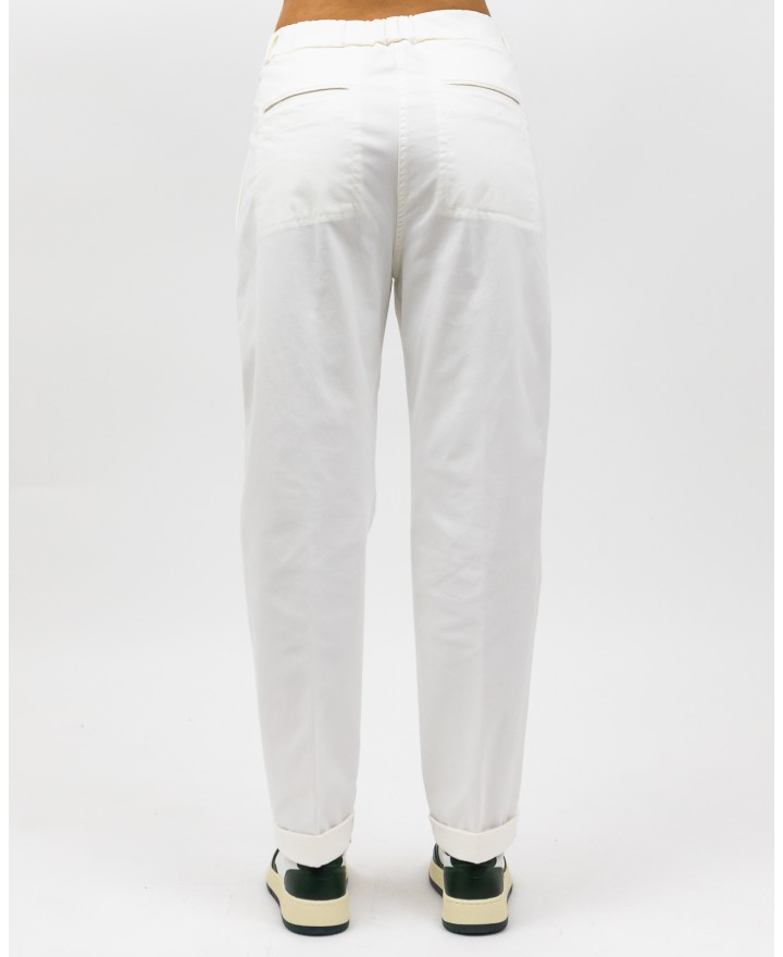 Peserico - Pantalone Chino Pence Bianco Donna A04987T3 08500 803 I24