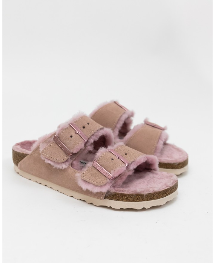 Birkenstock - Arizona with Pink Women's Shearling 1020389 I24