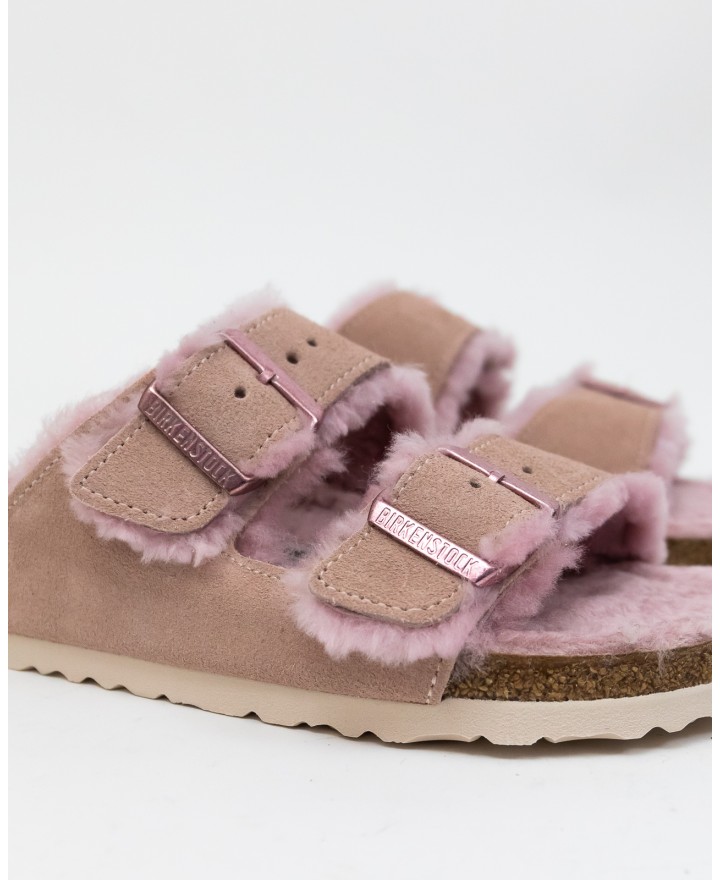 Birkenstock - Arizona with Pink Women's Shearling 1020389 I24