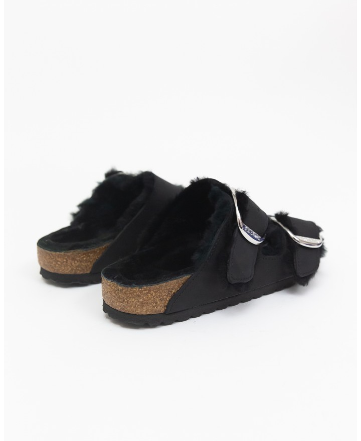 Birkenstock - Arizona with Shearling Black Women's 1020138 I24