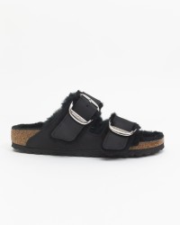 Birkenstock - Arizona con Shearling Nero Donna 1020138 I24
