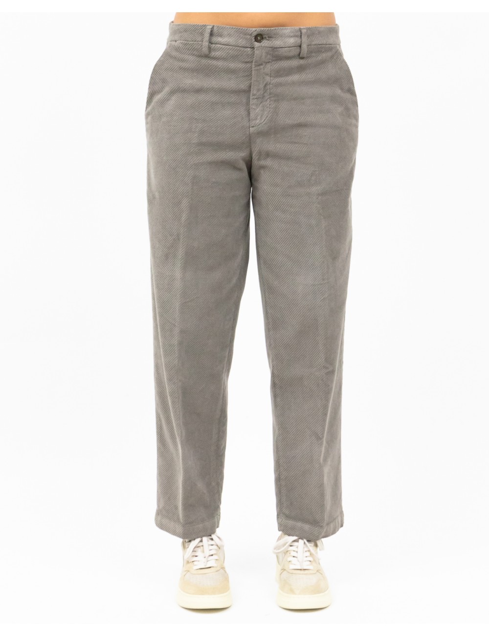 Briglia - Pantalone "Jean" Velluto Tortora Donna JEANGW424078 153 I24