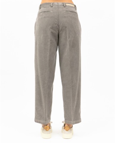 Briglia - Pantalone "Jean" Velluto Tortora Donna JEANGW424078 153 I24