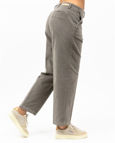 Briglia - Pantalone "Jean" Velluto Tortora Donna JEANGW424078 153 I24