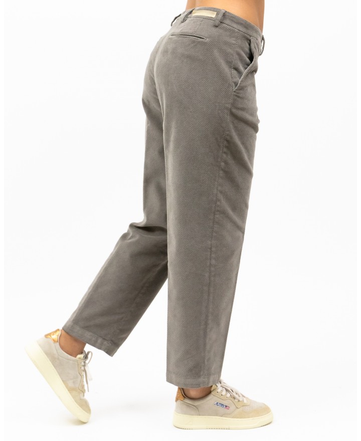 Briglia - Pantalone "Jean" Velluto Tortora Donna JEANGW424078 153 I24