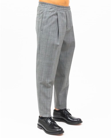 Briglia - Pantalone Savoys Principe di Galles Grigio Uomo SAVOYS 424147 120 I24